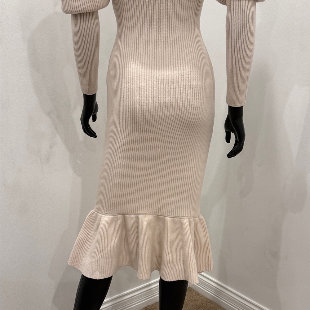 NEW Khaite Carolyn Bessette Style Sculptural Wool Knit Dress XS Bergdorf Goodman - Picture 13 of 16